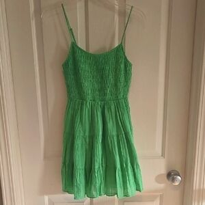 American Eagle Outfitters Green Smocked Dress, Size XS